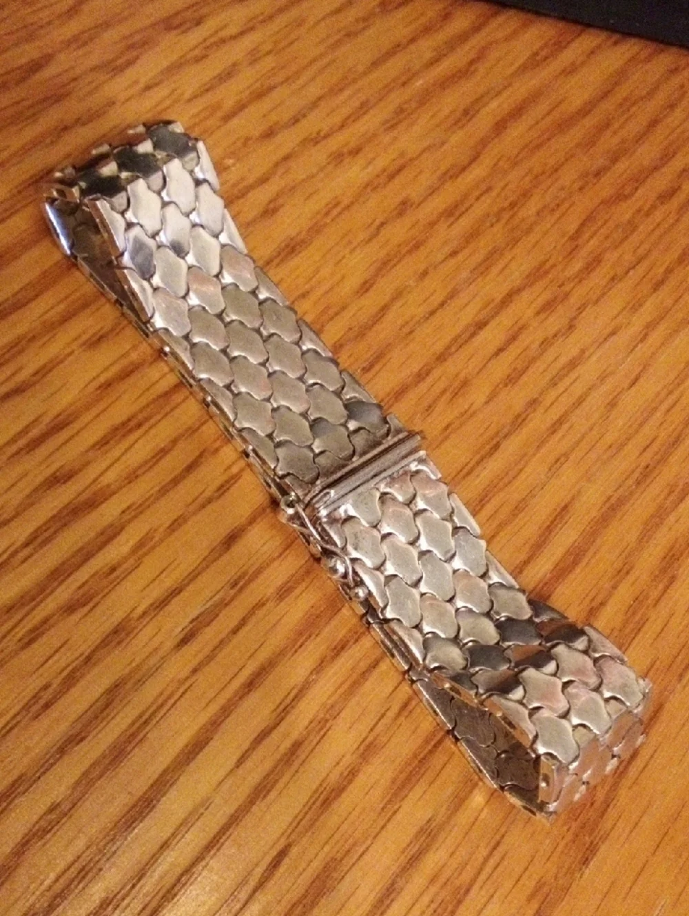 Silver-Tone Mesh Bracelet